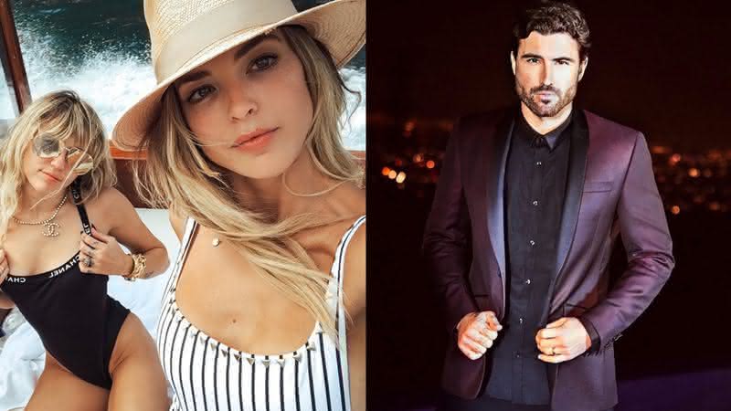 Miley Cyrus, Kaitlynn Carter e Brody Jenner. Crédito: Reprodução/Instagram