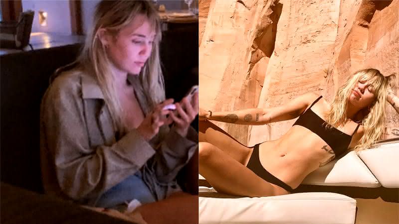 Miley Cyrus durante suas férias - Reprodução/Instagram