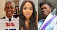 Lizzo e Lil Nas X entraram para a lista feita por Barack Obama com melhores músicas do ano - Instagram