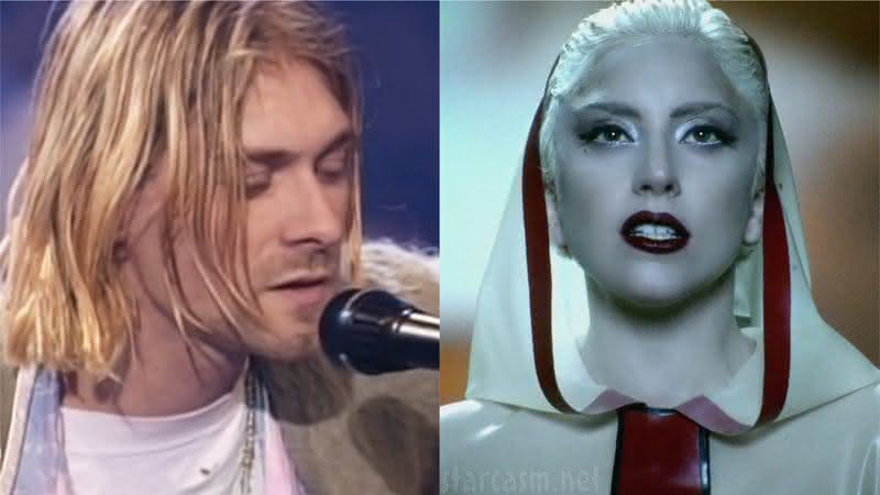 Kurt Cobain, do Nirvana, e Lady Gaga já ganharam como artistas revelação no prêmio. Crédito: Reprodução/YouTube