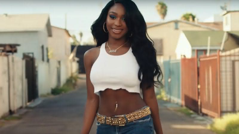 Normani como Beyoncé no clipe de Motivation. Crédito: Reprodução/YouTube