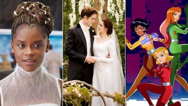 Letitia Wright de volta em "Pantera Negra 2"; roteiro original de "Crepúsculo"; e mais - Divulgação/Marvel Studios, Summit Entertaiment, Gossip Room