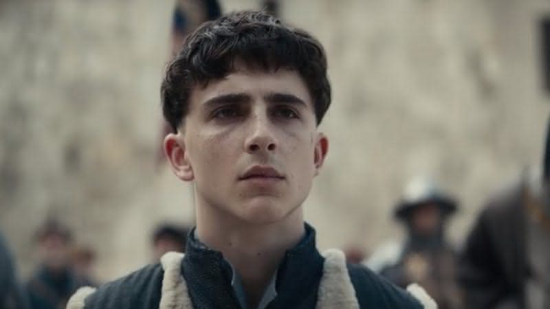 Timothée Chalamet no papel de King Herry V - Foto/Divulgação Netflix