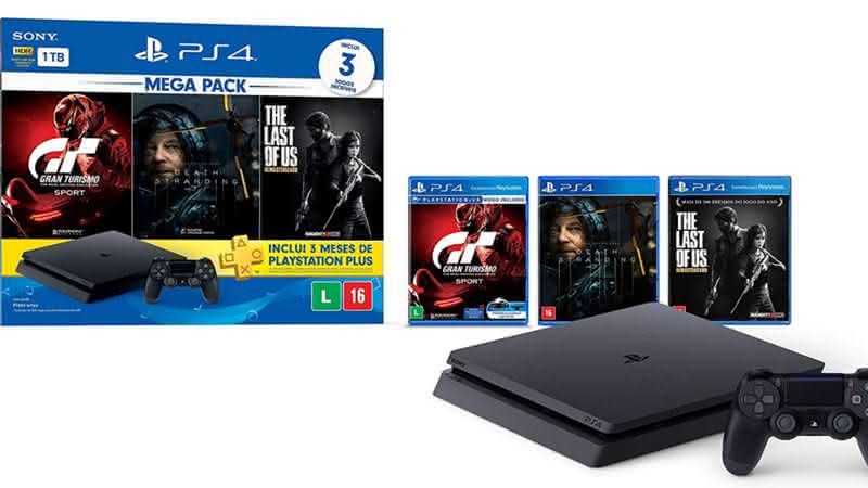 Consoles: garanta já o seu Playstation 4 que acompanha diferentes jogos - Reprodução/Amazon