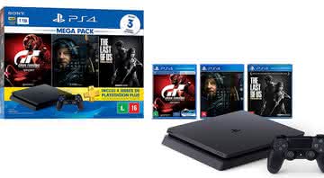 Consoles: garanta já o seu Playstation 4 que acompanha diferentes jogos - Reprodução/Amazon