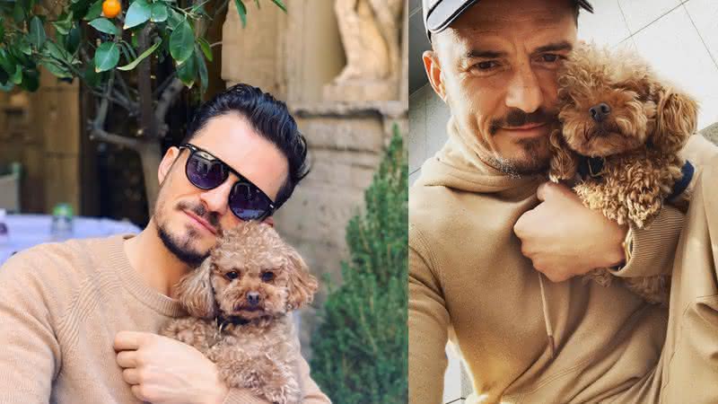 Orlando Bloom e seu cachorro, Mighty - Reprodução/Instagram