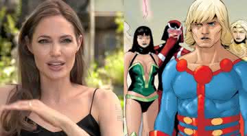 Angelina Jolie é uma das protagonistas de Os Eternos - YouTube/Marvel Comics