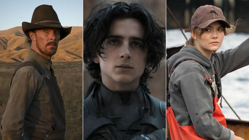 "Ataque dos Cães", "Duna" e "No Ritmo do Coração" são alguns dos filmes mais premiados na temporada - Divulgação/Netflix/Warner Bros./Apple