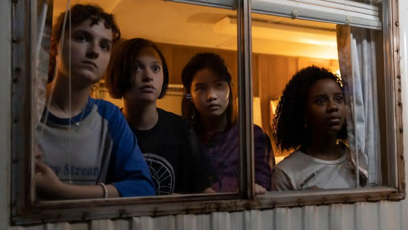 Riley Lai Nelet, Sofia Rosinsky, Camryn Jones e Fina Strazza estrelam "Paper Girls" - Divulgação/Prime Video