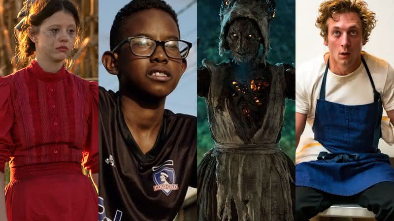 "Pearl", "Marte Um", "O Gabinete de Curiosidades de Guillermo del Toro", "The Bear" e mais estão em nossa lista de produções que mereciam mais atenção em 2022 - Reprodução/A24/Magnolia Pictures/Netflix/Star+