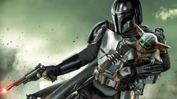 O Mandaloriano, personagem de Pedro Pascal em "The Mandalorian", se reúne com Grogu, o Baby Yoda, na nova temporada da série do Universo Star Wars - Divulgação/Disney+