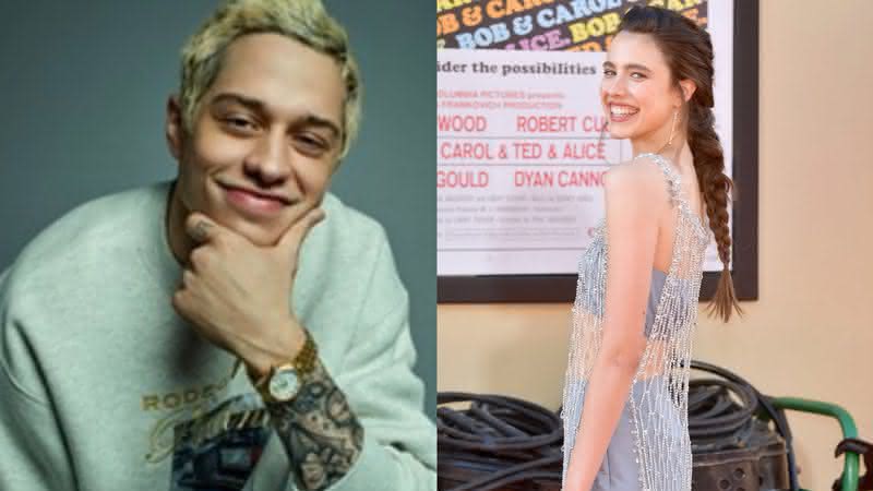 Pete Davidson e Margaret Qualley - Reprodução/Instagram