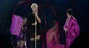 P!nk durante apresentação no Rock in Rio 2019 - Francisco Cepeda/AgNews