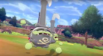 Weezing em sua forma Galar em Pokémon Sword & Shield. Reprodução/YouTube