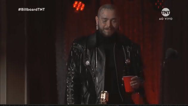 Post Malone no Billboard Music Awards - Reprodução/TNT