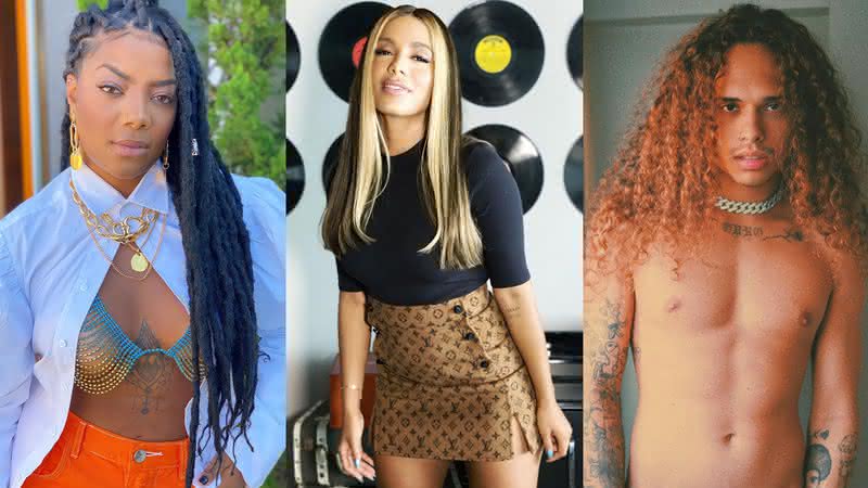 Ludmilla, Anitta e Vitão em publicação nas redes sociais - Reprodução/Instagram