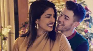 Priyanka Chopra e Nick Jonas em foto publicada no perfil do cantor - Instagram