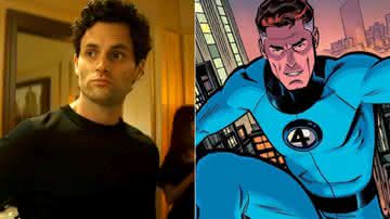 "Quarteto Fantástico": Penn Badgley é cotado para viver Reed Richards em filme, apontam rumores - Divulgação/Netflix/Marvel Comics