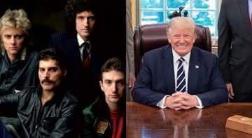 Queen e Donald Trump - Divulgação/EMI Pathé Marconi/Instagram