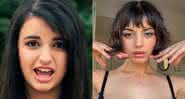 Rebecca Black no clipe de Friday, em 2011, e atualmente - Reorodução/Youtube/Instagram