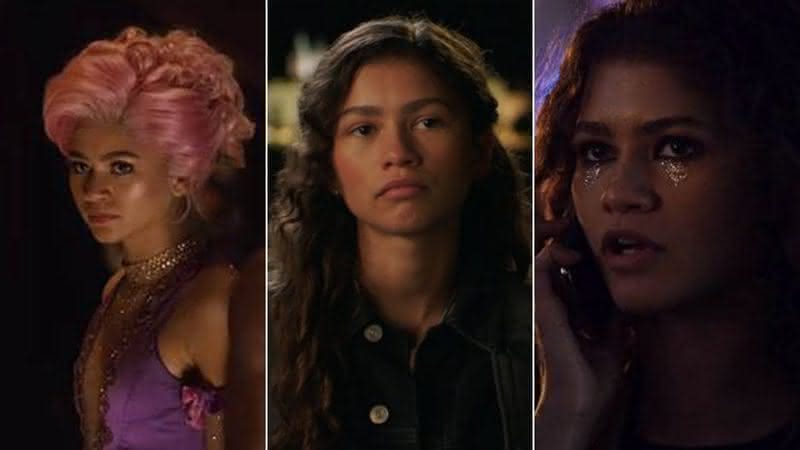 Zendaya em "O Rei do Show", "Homem-Aranha: Longe de Casa" e "Euphoria" - (Divulgação/20th Century Studios/Sony Pictures/HBO)