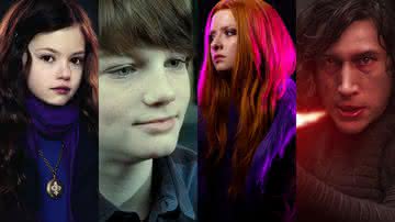 Renesmee Cullen, Alvo Severo Potter, Glen/Glenda e Billy Maximoff são "nepo babies", personagens da ficção que embarcaram na fama de seus pais - Reprodução/Summit Entertainment/Warner Bros. Pictures/Star+/Lucasfilm