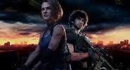 Personagens de Resident Evil 3 em cartaz do remake do jogo - Divulgação/Capcom