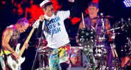 Red Hot Chili Peppers durante apresentação ao vivo - YouTue