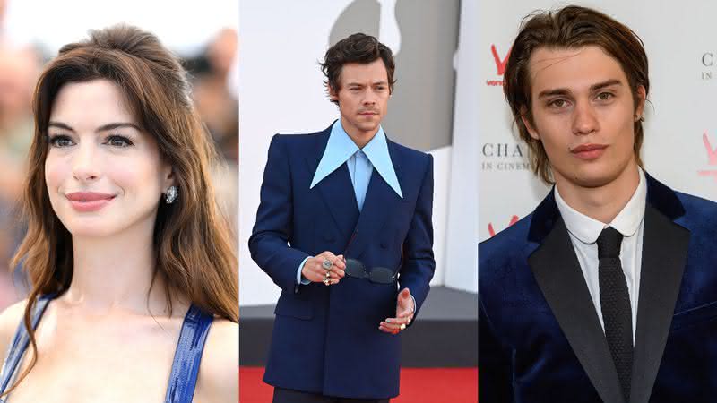 Anne Hathaway e Nicholas Galitzine farão par romântico em romance ds Amazon Prime Video - Reprodução: Getty Images/ Pascal Le Segretain/Kate Green/Rich Fury