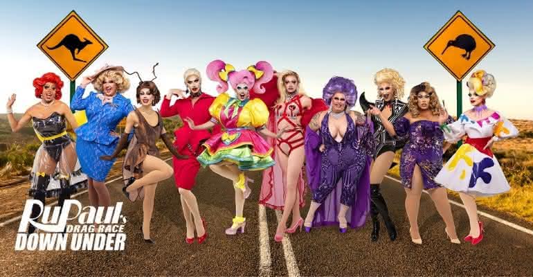 "RuPaul's Drag Race Down Under" apresenta elenco da primeira temporada - Divulgação/WOW Present Plus