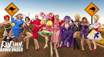 "RuPaul's Drag Race Down Under" apresenta elenco da primeira temporada - Divulgação/WOW Present Plus