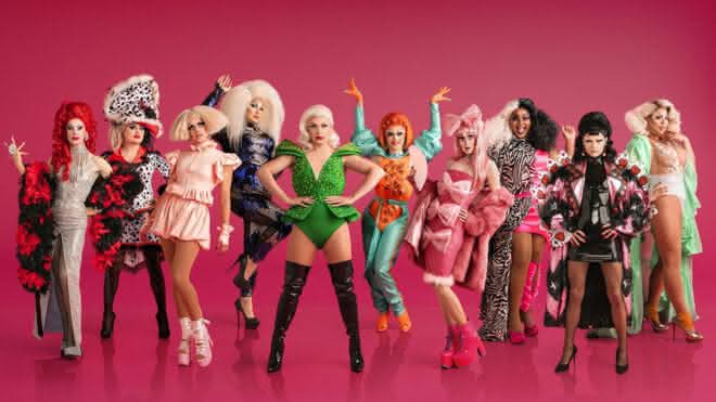 Participantes da versão britânica RuPaul's Drag Race são divulgadas. Crédito: BBC