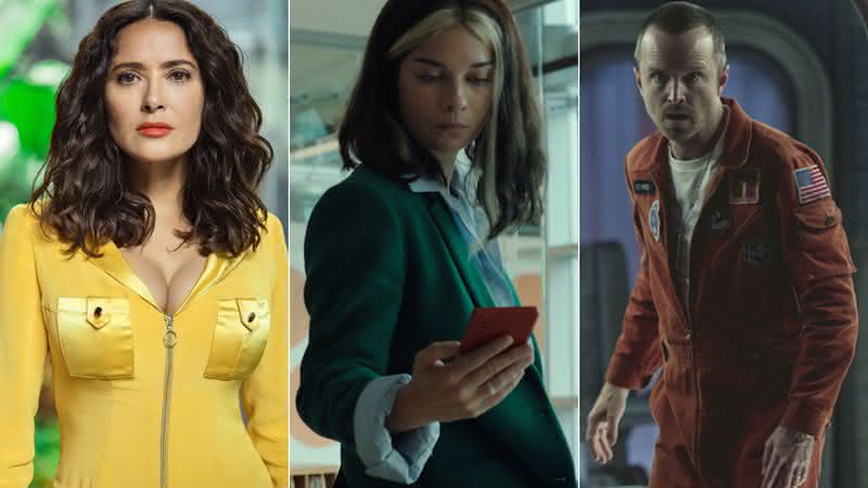 Salma Hayek, Annie Murphy e Aaron Paul estão na 6ª temporada de "Black Mirror" - Divulgação/Netflix