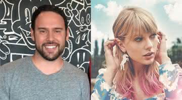 O empresário Scooter Braun e a cantora Taylor Swift. Crédito: Reprodução/Instagram