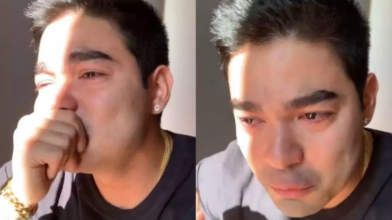 Yudi Tamashiro chorando nas redes sociais - Instagram