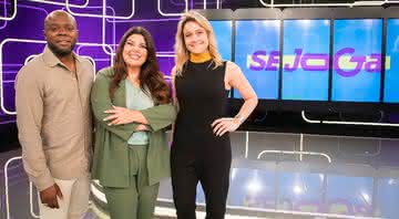 Érico Brás, Fabiana Karla e Fernanda Gentil, apresentadores do Se Joga - Globo/Victor Pollak