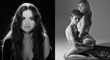 Selena Gomez; Justin Bieber e Hailey - Reprodução/Instagram