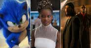 Trailer de "Sonic 2"; Letitia Wright não quer se vacinar; cena inédita de "Matrix 4; e mais - Divulgação/Paramount Pictures/Marvel Studios/Warner Bros.