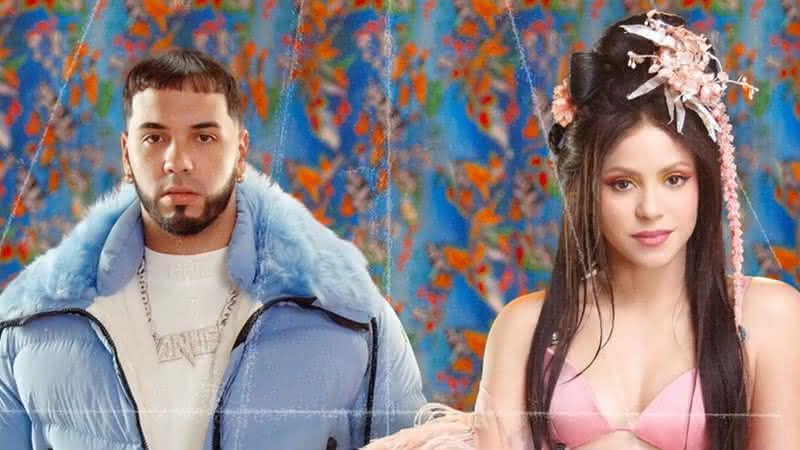 Anuel AA e Shakira em foto de divulgação de Me Gusta - Instagram