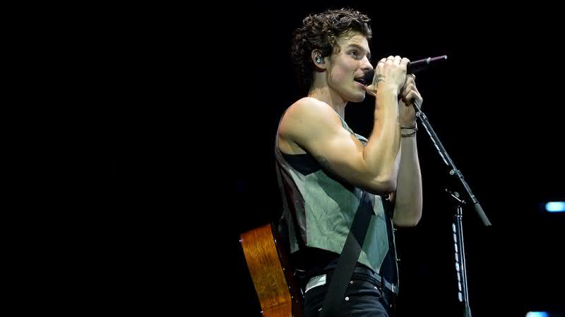 Shawn Mendes durante show em São Paulo - Francisco Cepeda/AgNews