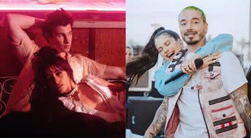 Shaw Mendes, Camila Cabello, J Balvin e Rosalía. Crédito: Reprodução/Instagram