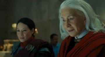 Helen Mirren e Lucy Liu em “Shazam! A Fúria dos Deuses” - (Reprodução/Instagram)