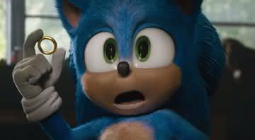 Sonic em cena de seu filme - Paramount Pictures