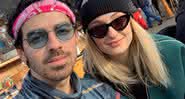 Joe Jonas e Sophie Turner em publicação nas redes sociais - Instagram