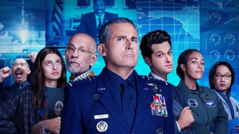 Pôster oficial da segunda temporada de "Space Force" - (Divulgação/Netflix)