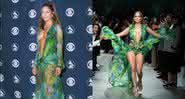 JLo ao lado de Donatella Versace - Getty Images/Vittorio Zunino Celotto/Sam Levi/WireImage