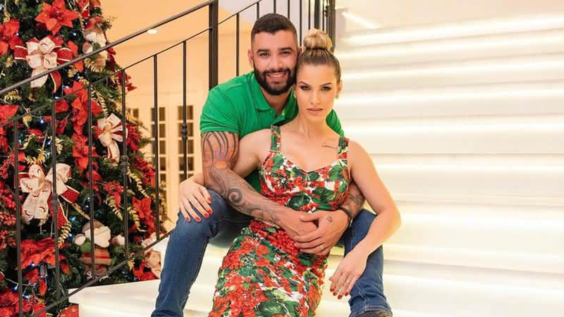 Gusttavo Lima e Andressa em publicação nas redes sociais - Reprodução/Instagram