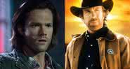 Jared Padalecki e Chuck Norris - Divulgação /The CW/CBS