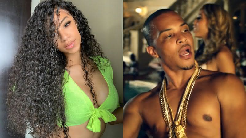 Deyjah Harris e seu pai, o rapper T.I, em clipe - Instagram/YouTube