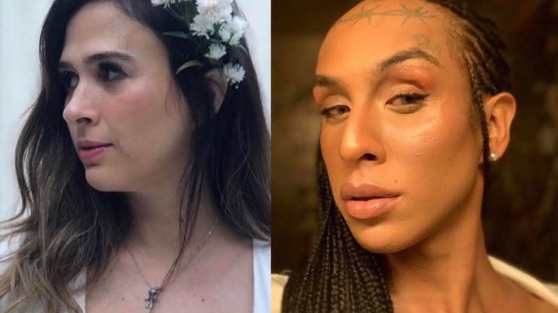 Tatá Werneck e Linn da Quebrada em fotos publicadas nas redes - Instagram